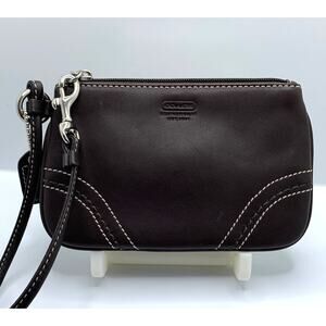 y2k Coach Brown Wristlet